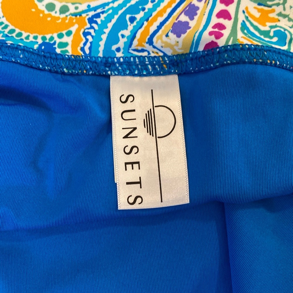 High Waisted Bathing Suit Bottom - Sunsets - Picture 8 of 9